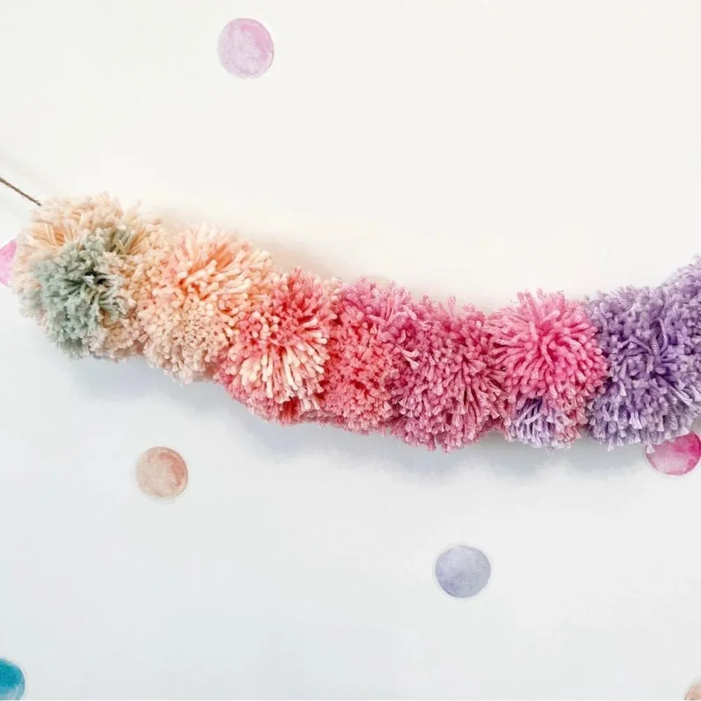 Colorful Pom Pom Garland